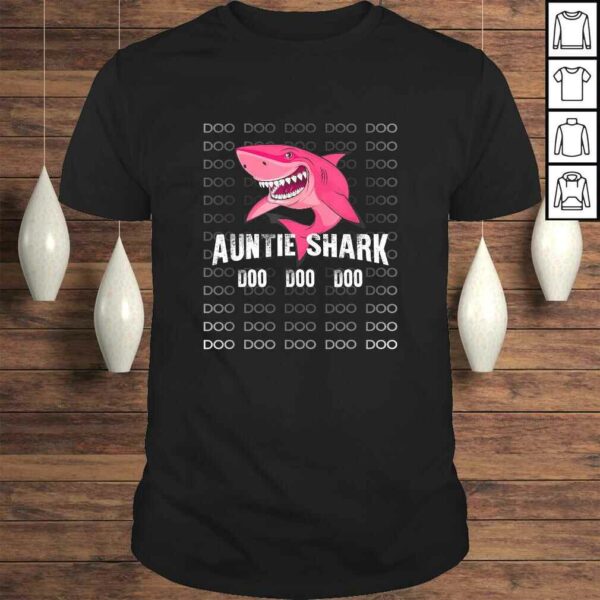 Auntie Shark Shirt Doo Doo Matching Family Shark TShirt