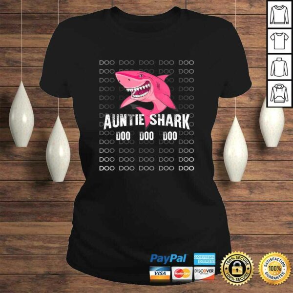 Auntie Shark Shirt Doo Doo Matching Family Shark TShirt