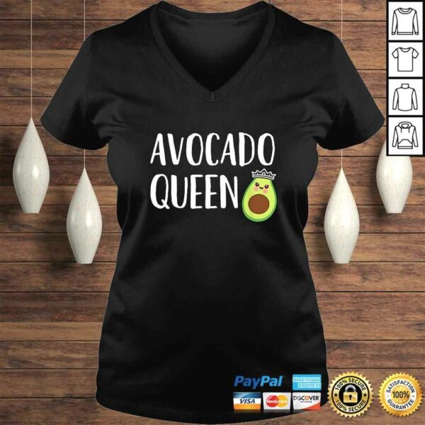 Avocado Themed Gift Women Girls Funny Avocado Queen Tee T-Shirt