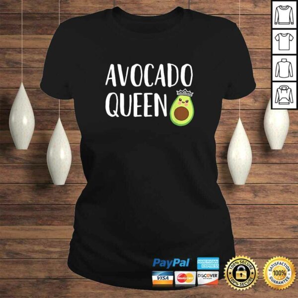 Avocado Themed Gift Women Girls Funny Avocado Queen Tee T-Shirt