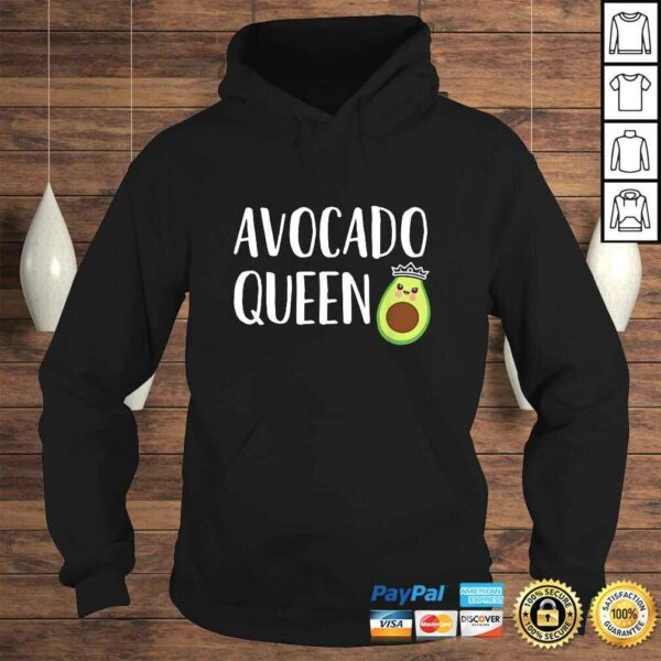 Avocado Themed Gift Women Girls Funny Avocado Queen Tee T-Shirt