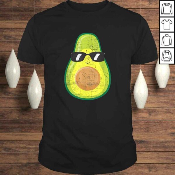 Avocado With Sunglasses – Funny Vegan Vegetarian Design TShirt