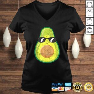 Avocado With Sunglasses - Funny Vegan Vegetarian Design TShirt 1 Avocado With Sunglasses Funny Vegan Vegetarian Design TShirt 2