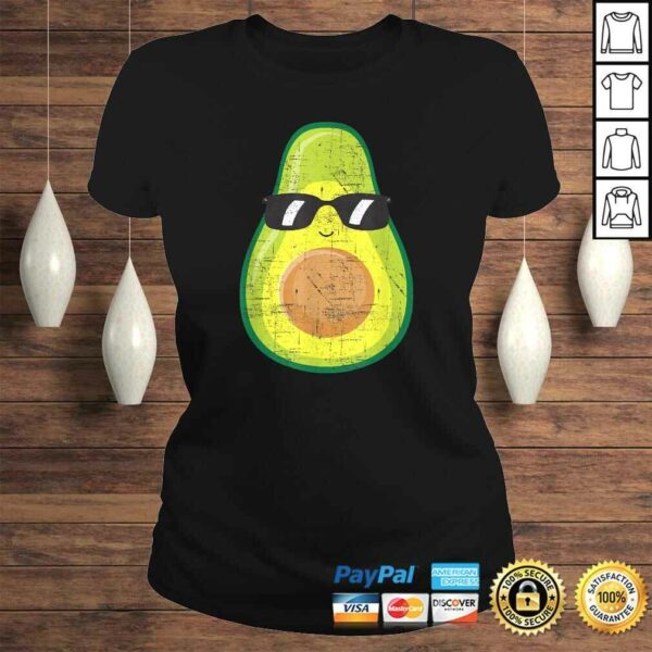 Avocado With Sunglasses – Funny Vegan Vegetarian Design TShirt