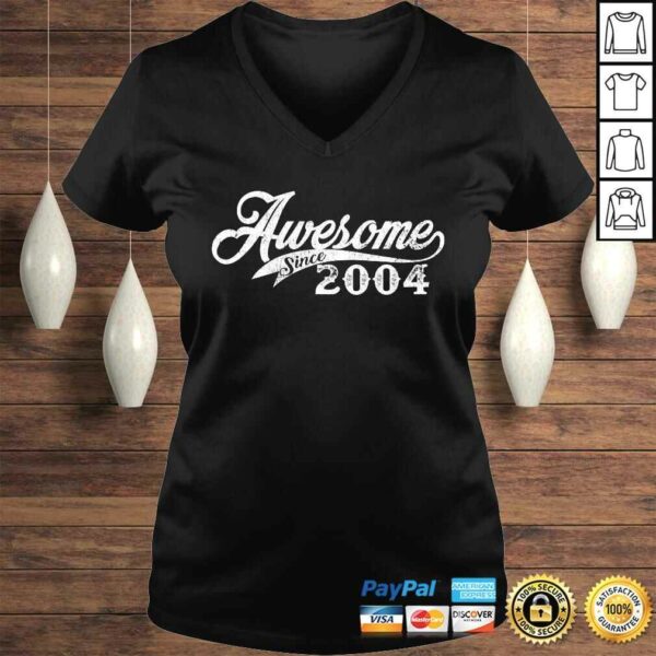 Awesome Since 2004 Born In 2004 V-Neck T-Shirt