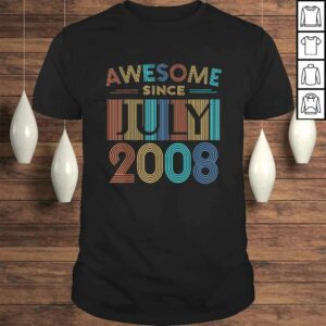 Awesome Since July 2008 12th Birthday 12 Year Old Shirt Awesome Since July 2008 12th Birthday 12 Year Old Shirt