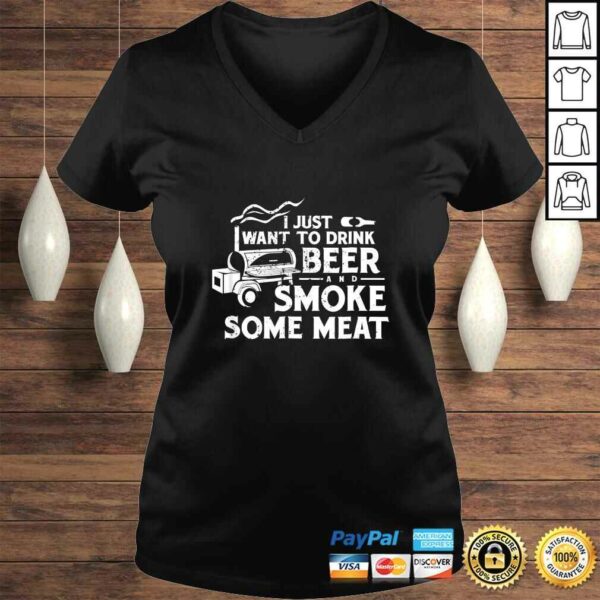 BBQ Smoking Pitmaster Shirt Gift Drink Beer Smoke Meat