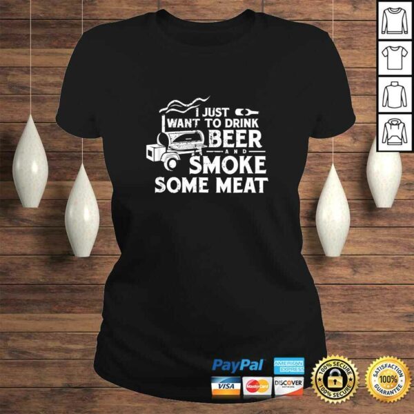 BBQ Smoking Pitmaster Shirt Gift Drink Beer Smoke Meat