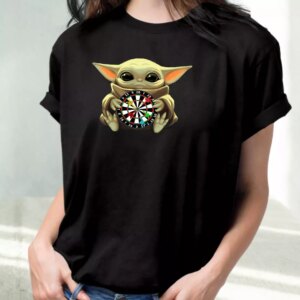 Baby Yoda Playing Darts Classic 90S T Shirt Style 2 Baby Yoda Playing Darts Classic 90S T Shirt Style 3
