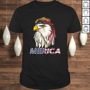 Bald Eagle Shirt American Sunglasses Mullet USA 4th of July TShirt 1