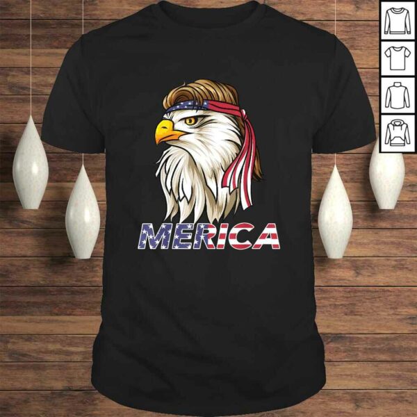 Bald Eagle Shirt American Sunglasses Mullet USA 4th of July TShirt