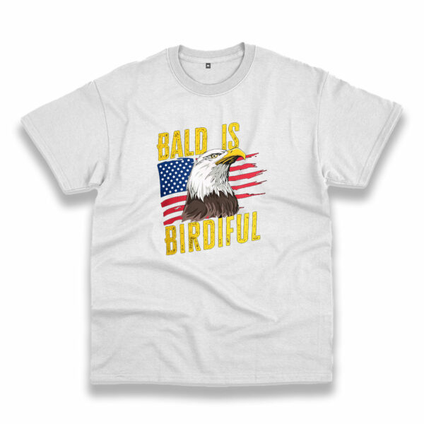 Bald Is Beautiful 4Th Of July Vintage Tshirt