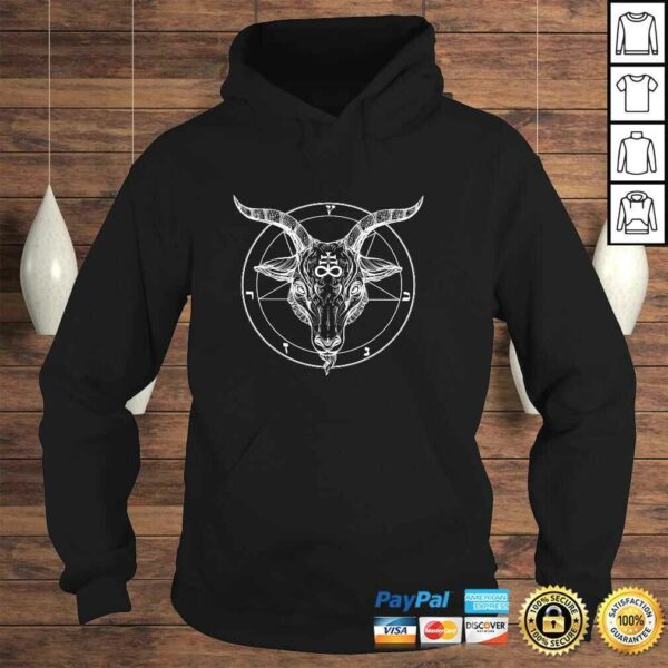 Baphomet Horned Demon Pentagram Satanic Symbol Hoodie