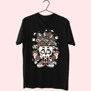Barbell Skull Head Funny Graphic T Shirt 3 Barbell Skull Head Funny Graphic T Shirt 4