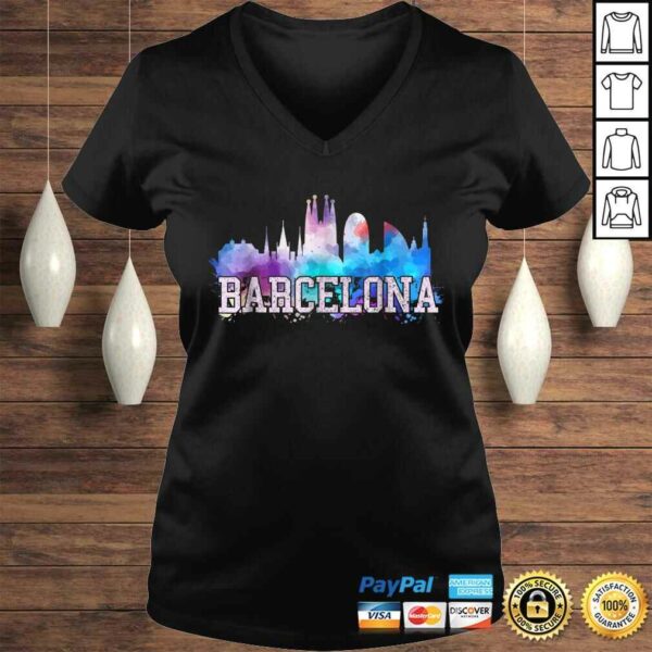 Barcelona Shirt – Skyline Watercolor Art Souvenir Gift