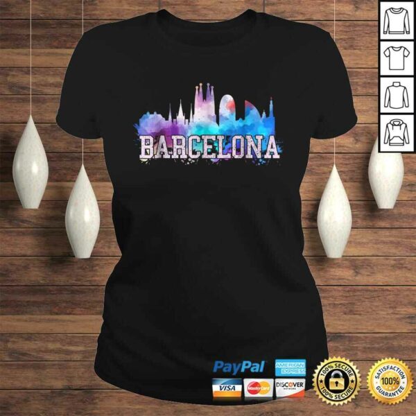 Barcelona Shirt – Skyline Watercolor Art Souvenir Gift