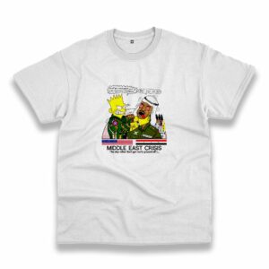 Bart Middle East Crisis Simpsons Casual T Shirt
