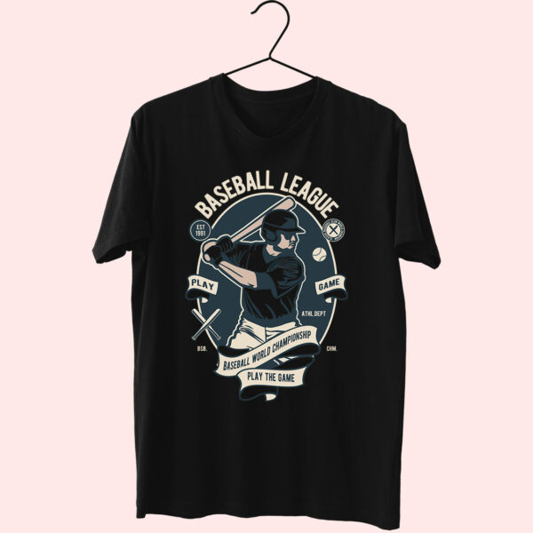 Baseball League Funny Graphic T Shirt