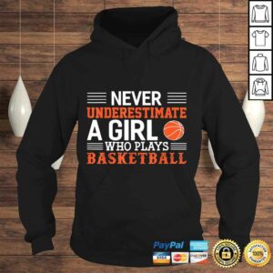 Basketball Never Underestimate A Girl Who Plays Basketball TShirt 3 Basketball Never Underestimate A Girl Who Plays Basketball TShirt 4