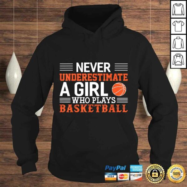 Basketball Never Underestimate A Girl Who Plays Basketball TShirt