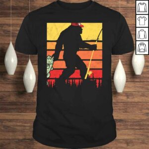Bassquatch! Funny Bigfoot Fishing Outdoor Retro Hoodie Bassquatch! Funny Bigfoot Fishing Outdoor Retro Hoodie
