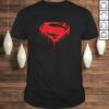 Batman v Superman Splattered Shirt