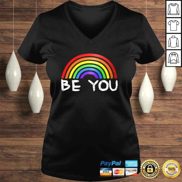 Be You Lgbt Rainbow Gay Pride Rainbow Flag Lesbian Pullover Hoodie