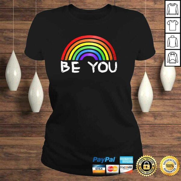 Be You Lgbt Rainbow Gay Pride Rainbow Flag Lesbian Pullover Hoodie