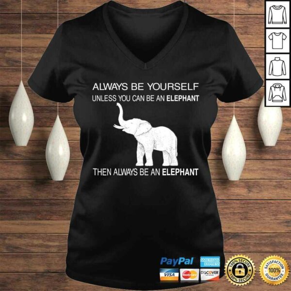 Be Yourself Cute Elephant Art Print Animal Lover TShirt