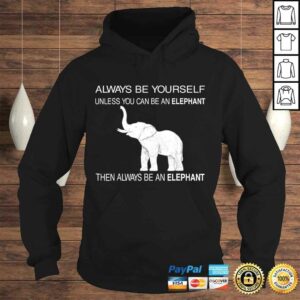 Be Yourself Cute Elephant Art Print Animal Lover TShirt 3 Be Yourself Cute Elephant Art Print Animal Lover TShirt 4