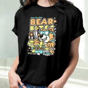 Bear Bites Funny Graphic T Shirt 2 Bear Bites Funny Graphic T Shirt 3