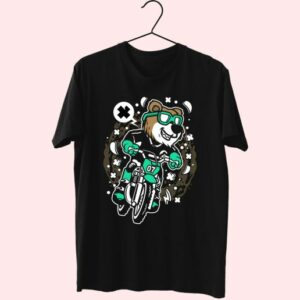 Bear Motocross Rider Funny Graphic T Shirt 3 Bear Motocross Rider Funny Graphic T Shirt 4