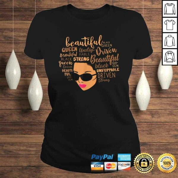 Beautiful Unstoppable Queen Afro Black Girl Magic Shirt