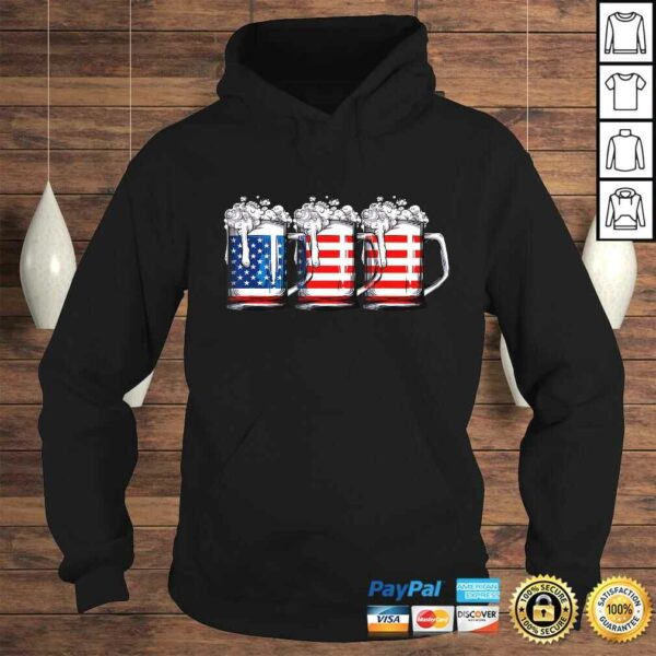 Beer American Flag Shirt 4th of July Men Women Merica USA