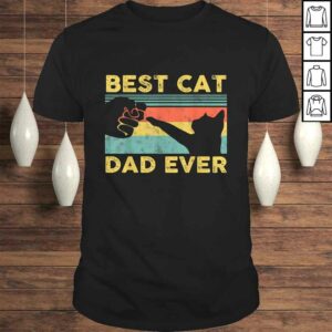 Best Cat Dad Ever tee Funny Cat Daddy Father Vintage TShirt 1