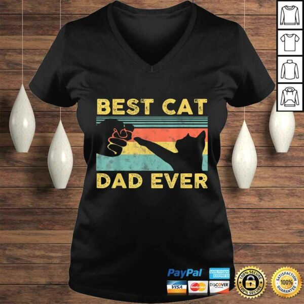 Best Cat Dad Ever tee Funny Cat Daddy Father Vintage TShirt