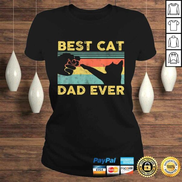 Best Cat Dad Ever tee Funny Cat Daddy Father Vintage TShirt