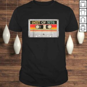 Best Of 1978 42nd Birthday Gifts Cassette Tape Vintage Tee Shirt Best Of 1978 42nd Birthday Gifts Cassette Tape Vintage Tee Shirt