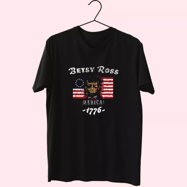 Betsy Ross American Victory 1776 Abraham Lincoln Vetrerans Day T Shirt