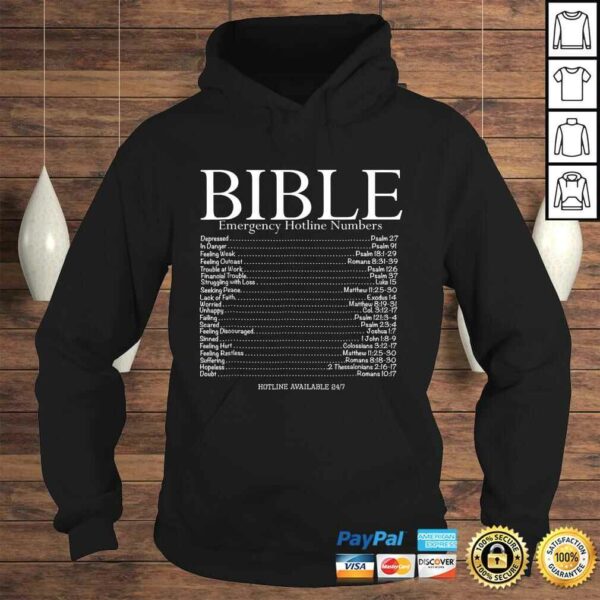 Bible Emergency Hotline Numbers Shirt, Bible Verse Gift TShirt