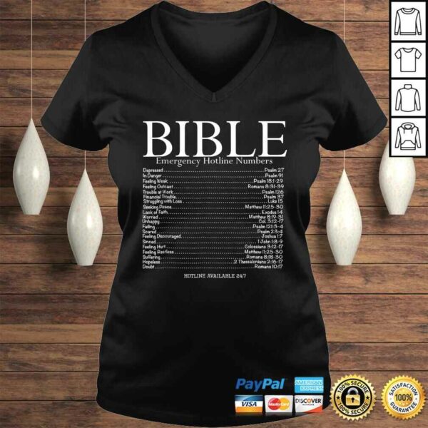 Bible Emergency Hotline Numbers Shirt, Bible Verse Shirt