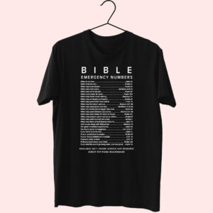 Bible Emergency Numbers Essential T Shirt Bible Emergency Numbers Essential T Shirt