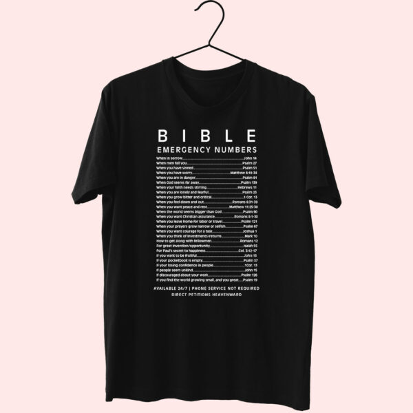 Bible Emergency Numbers Essential T Shirt