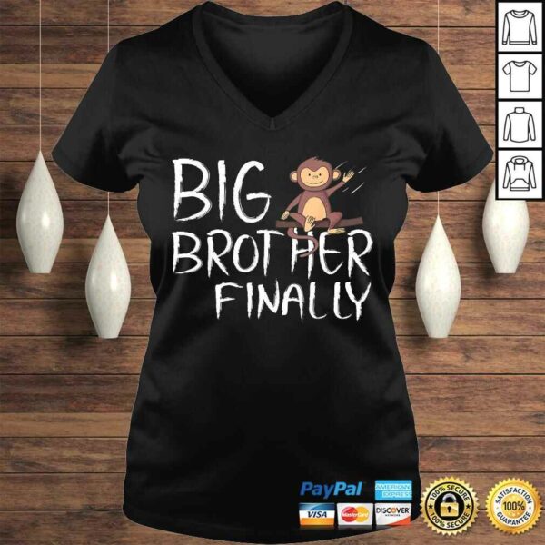 Big Brother Finally Monkey Graphic Shirt for Boys Gift TShirt