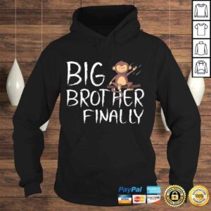 Big Brother Finally Monkey Graphic Shirt for Boys Gift TShirt 3 Big Brother Finally Monkey Graphic Shirt for Boys Gift TShirt 4