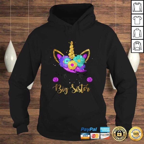 Big Sister Unicorn Birthday Girl Shirt Unicorn Gift Womens