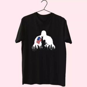 Bigfoot American Flag Vetrerans Day T Shirt 3 Bigfoot American Flag Vetrerans Day T Shirt 4