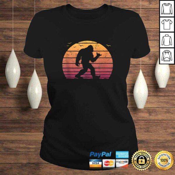 Bigfoot Surfing, Beach vacation, Retro, Surfboard surf shaka Shirt