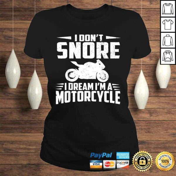 Biker Shirts For Men Women I DREAM IM A MOTORCYCLE Gifts