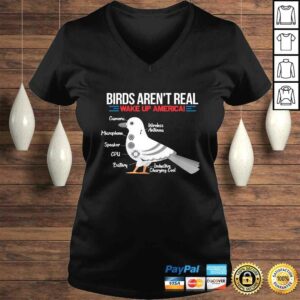 Birds Arent Real Funny Government Conspiracy Bird Watching Tee T-Shirt